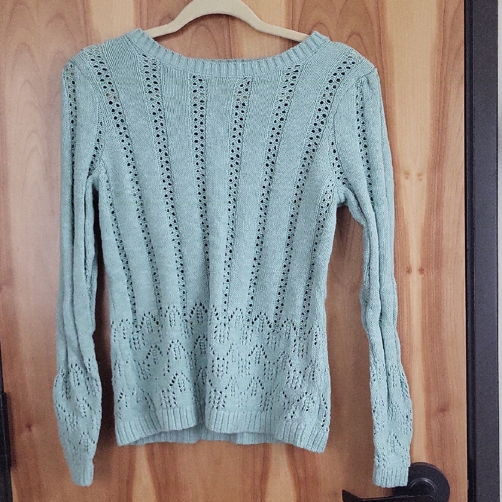 Madison Grey Crochet Sweater